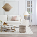 Devon Stool - Nude Velvet