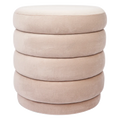 Devon Stool - Nude Velvet