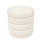 Devon Stool - White Boucle