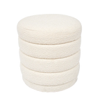 Demi Stool - White Boucle