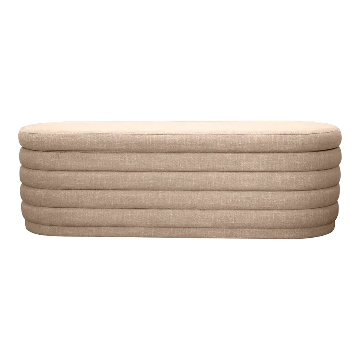 Demi Storage Bench Ottoman - Beige
