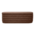 Demi Storage Bench Ottoman - Chocolate