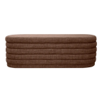 Demi Storage Bench Ottoman - Chocolate