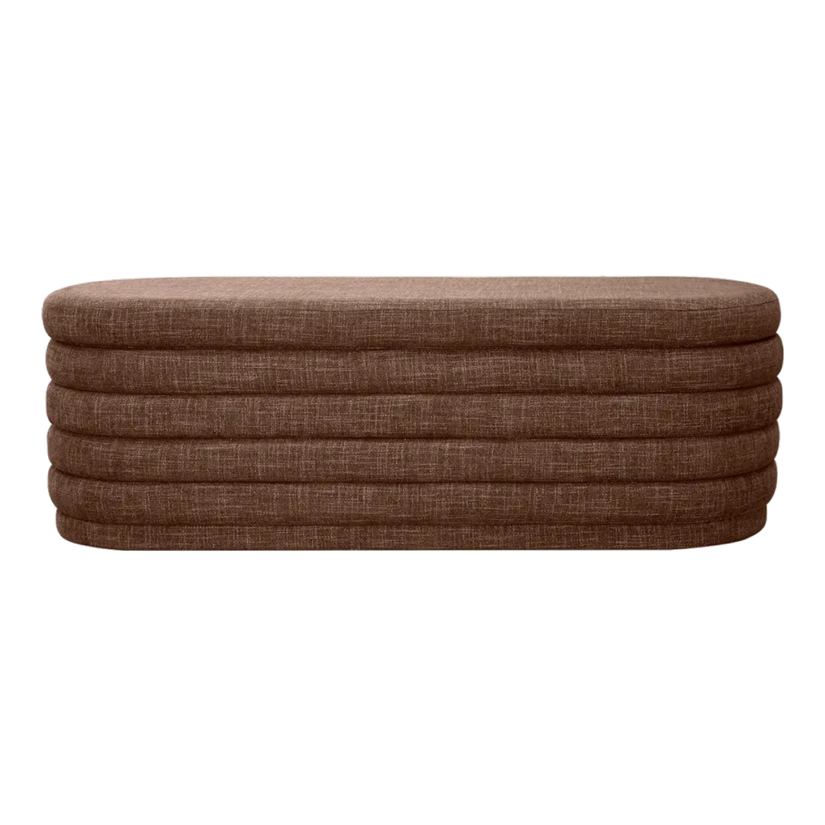 Demi Storage Bench Ottoman - Chocolate