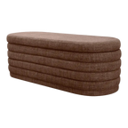 Demi Storage Bench Ottoman - Chocolate
