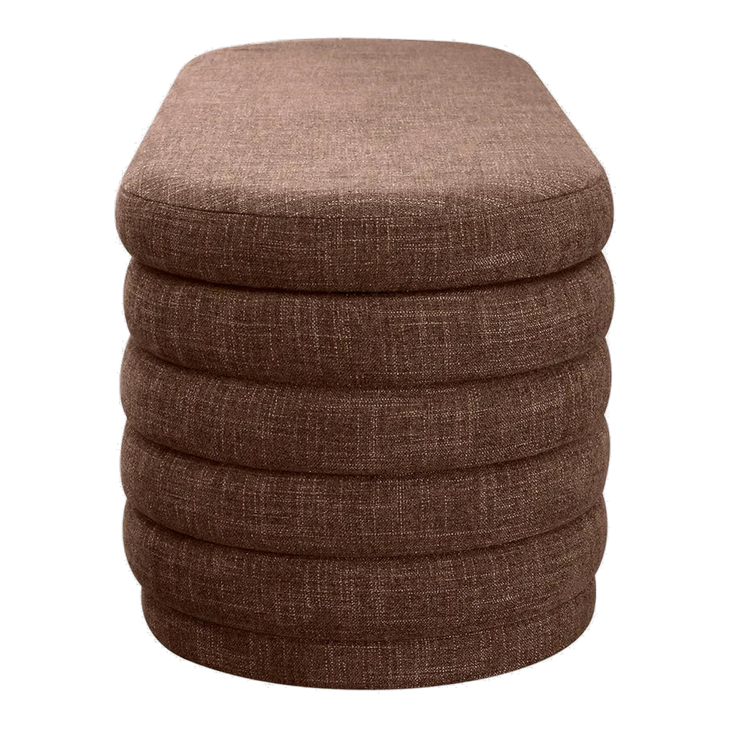 Demi Storage Bench Ottoman - Chocolate