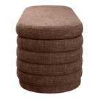 Demi Storage Bench Ottoman - Chocolate