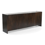 Eldridge River Brown Marble Buffet - Dark Walnut