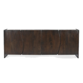 Edwin River Brown Marble Buffet - Dark Walnut