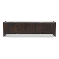 Edwin River Brown Marble Entertainment Unit - Dark Walnut