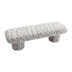 Elsworth Bench Ottoman - Charcoal Jacquard