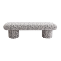 Eleanor Bench Ottoman - Charcoal Jacquard