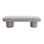 Eleanor Bench Ottoman - Charcoal Jacquard
