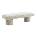 Elsworth Bench Ottoman - Oyster Jacquard