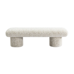 Elsworth Bench Ottoman - Oyster Jacquard