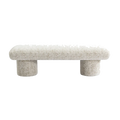 Eleanor Bench Ottoman - Oyster Jacquard