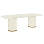 Eli Rectangular Dining Table - 2.4m Ivory