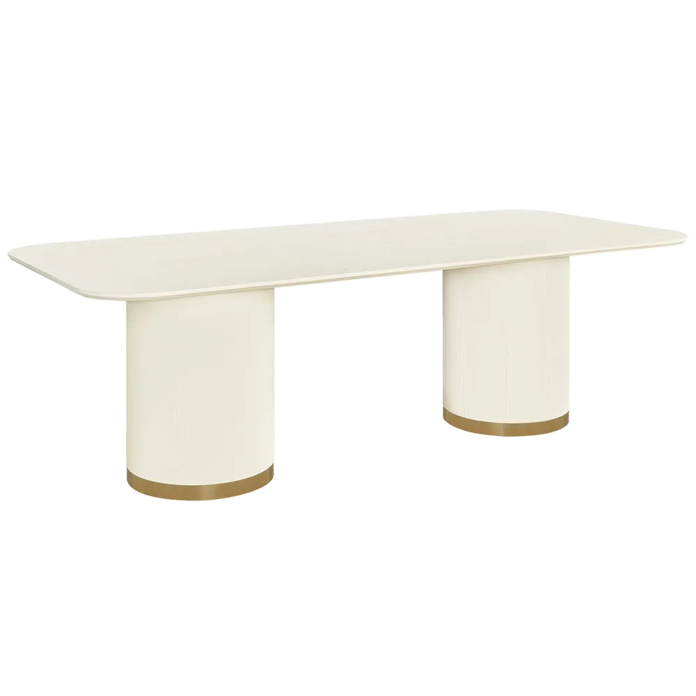 Ellison Rectangular Dining Table - 2.4m Ivory