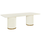Ellison Rectangular Dining Table - 2.4m Ivory