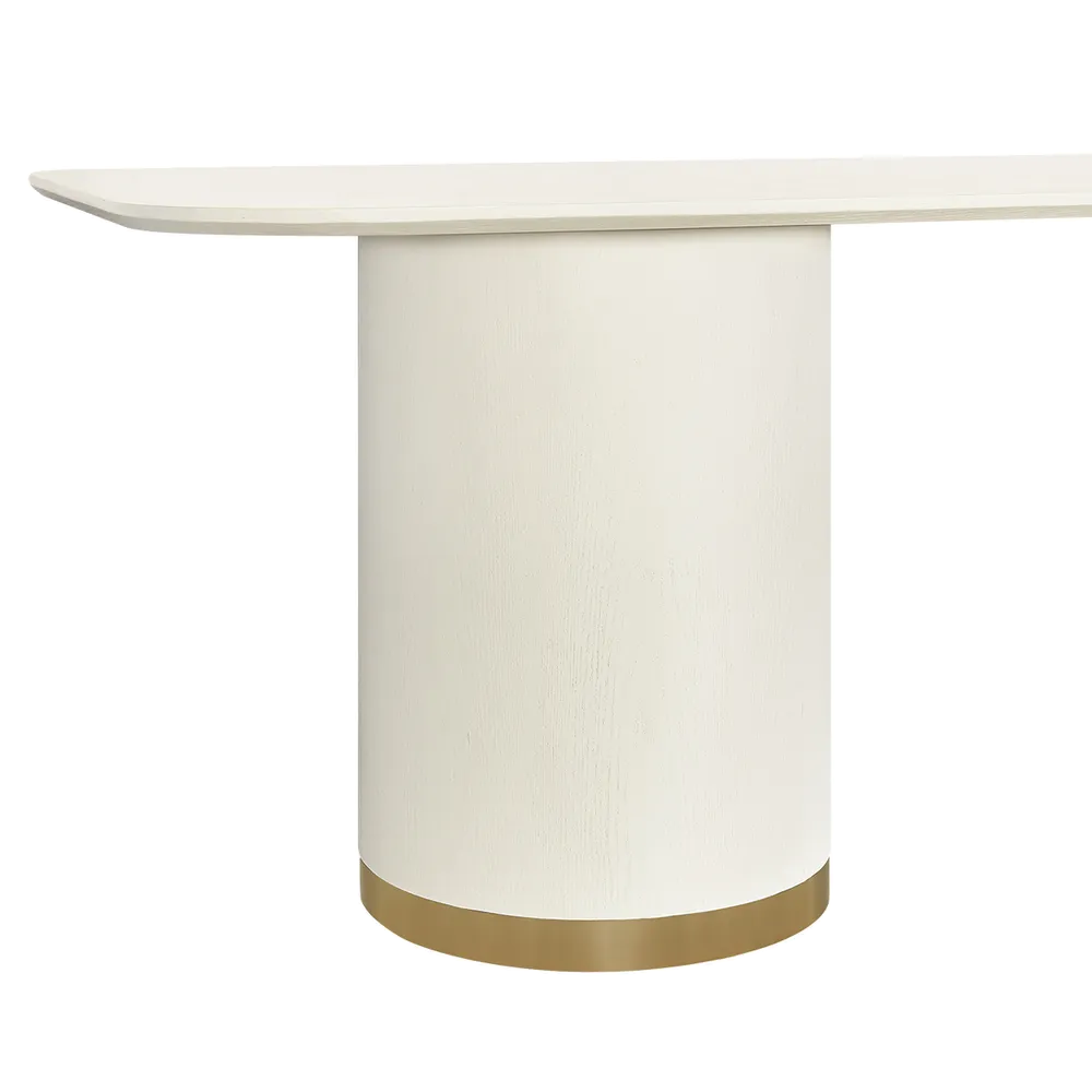 Ellison Rectangular Dining Table - 2.4m Ivory