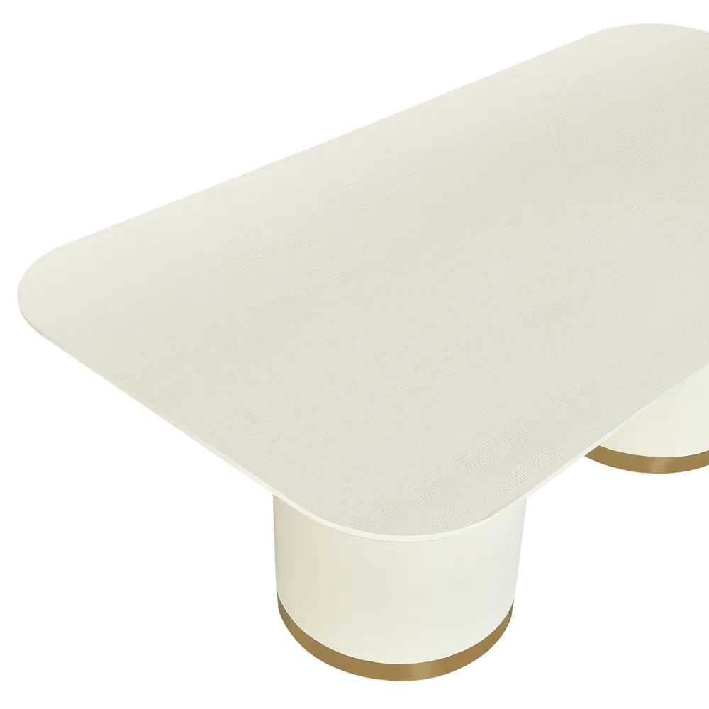 Ellison Rectangular Dining Table - 2.4m Ivory