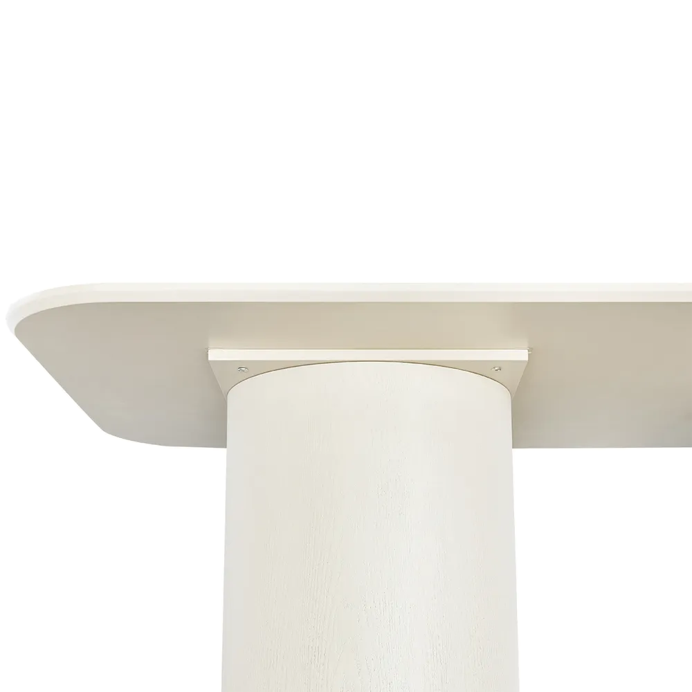 Ellison Rectangular Dining Table - 2.4m Ivory