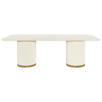 Ellison Rectangular Dining Table - 2.4m Ivory