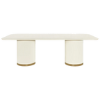 Eli Rectangular Dining Table - 2.4m Ivory