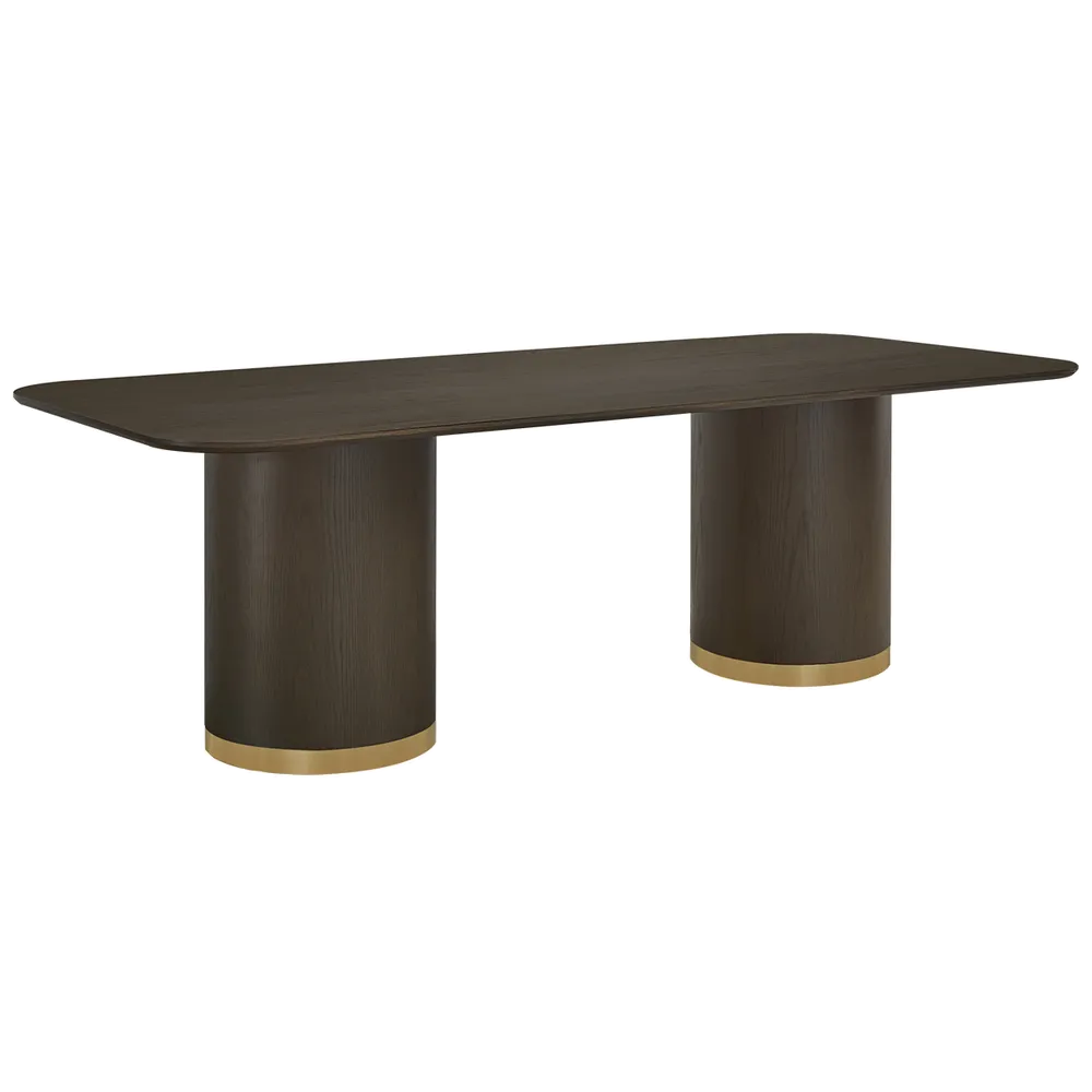 Ellison Rectangular Dining Table - 2.4m Smoked Oak