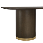 Eli Rectangular Dining Table - 2.4m Smoked Oak
