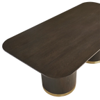 Eli Rectangular Dining Table - 2.4m Smoked Oak
