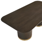 Ellison Rectangular Dining Table - 2.4m Smoked Oak