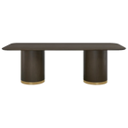 Eli Rectangular Dining Table - 2.4m Smoked Oak