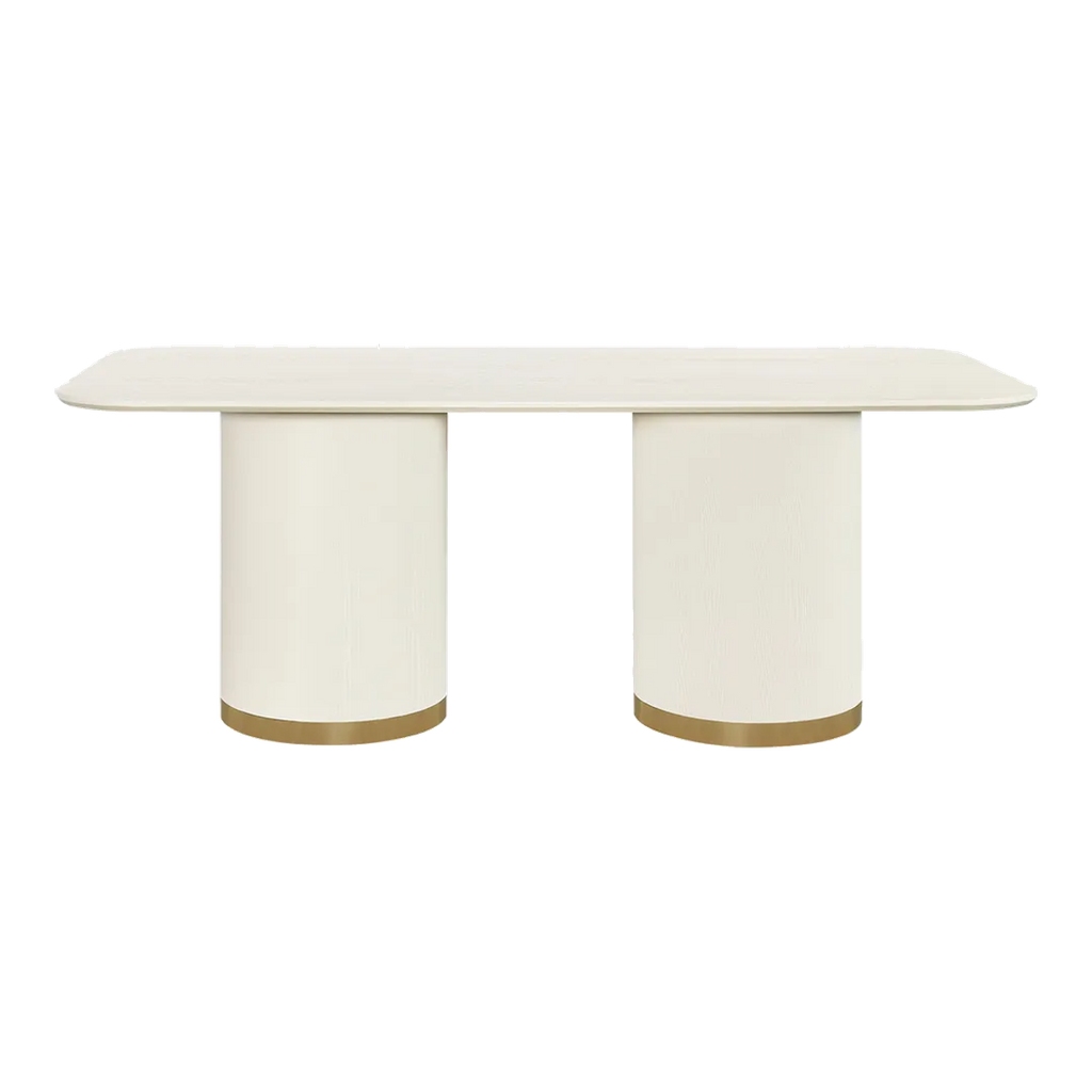 Eli Rectangular Dining Table - 2m Ivory
