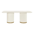 Eli Rectangular Dining Table - 2m Ivory