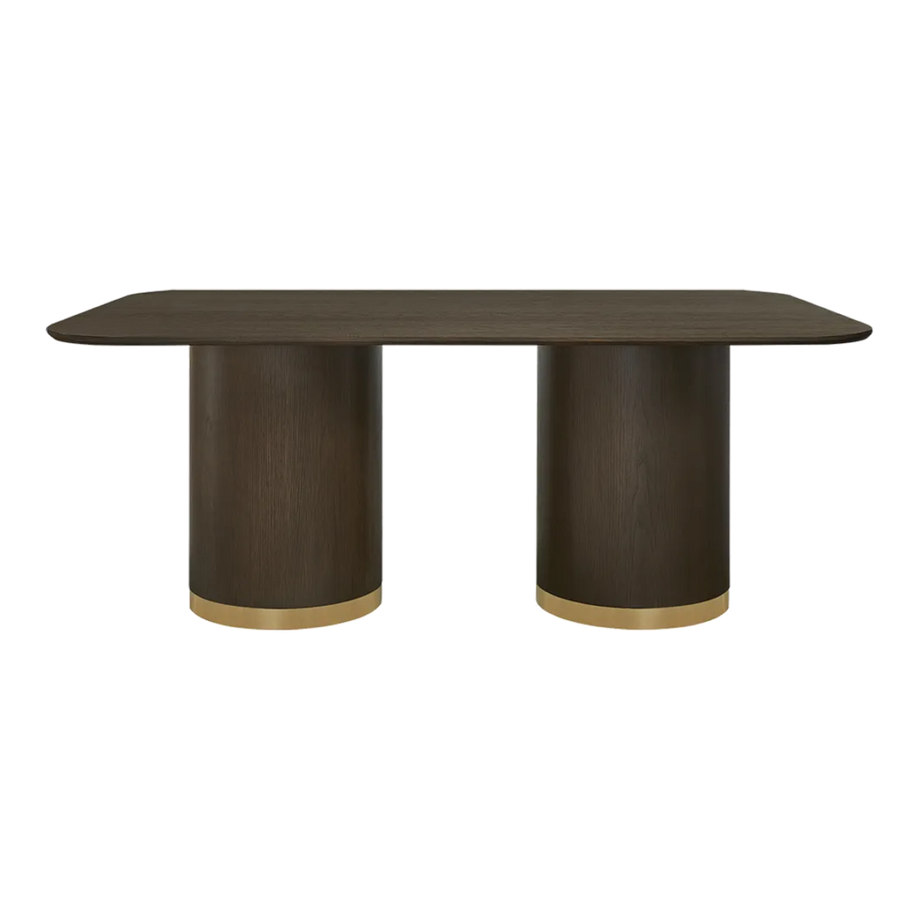 Eli Rectangular Dining Table - 2m Smoked Oak
