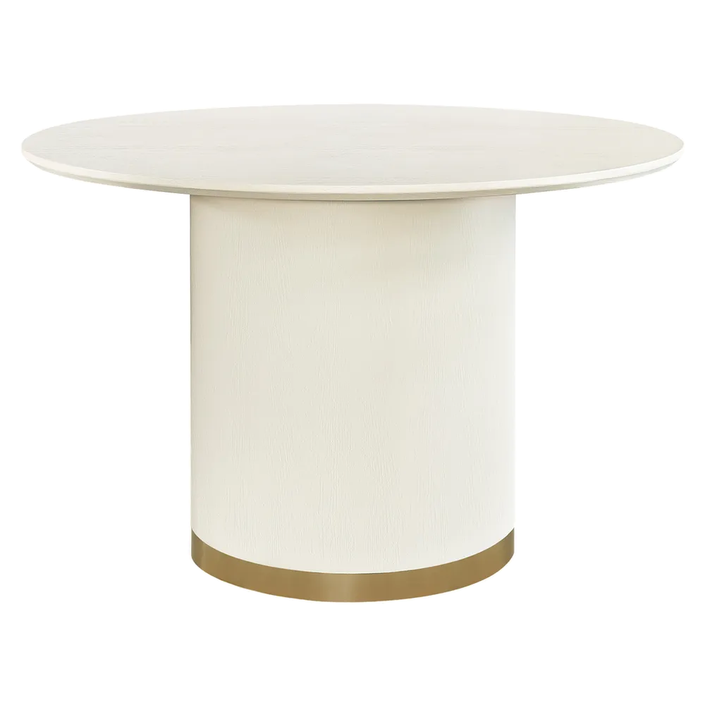 Ellison Round Dining Table - 1.2m Ivory