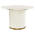 Ellison Round Dining Table - 1.2m Ivory