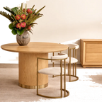 Eli Round Dining Table - 1.2m Oak
