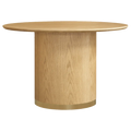 Eli Round Dining Table - 1.2m Oak