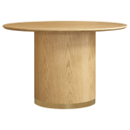 Eli Round Dining Table - 1.2m Oak