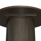 Ellison Round Dining Table - 1.2m Smoked Oak