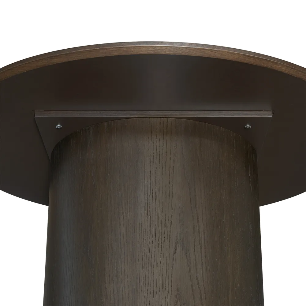 Ellison Round Dining Table - 1.2m Smoked Oak