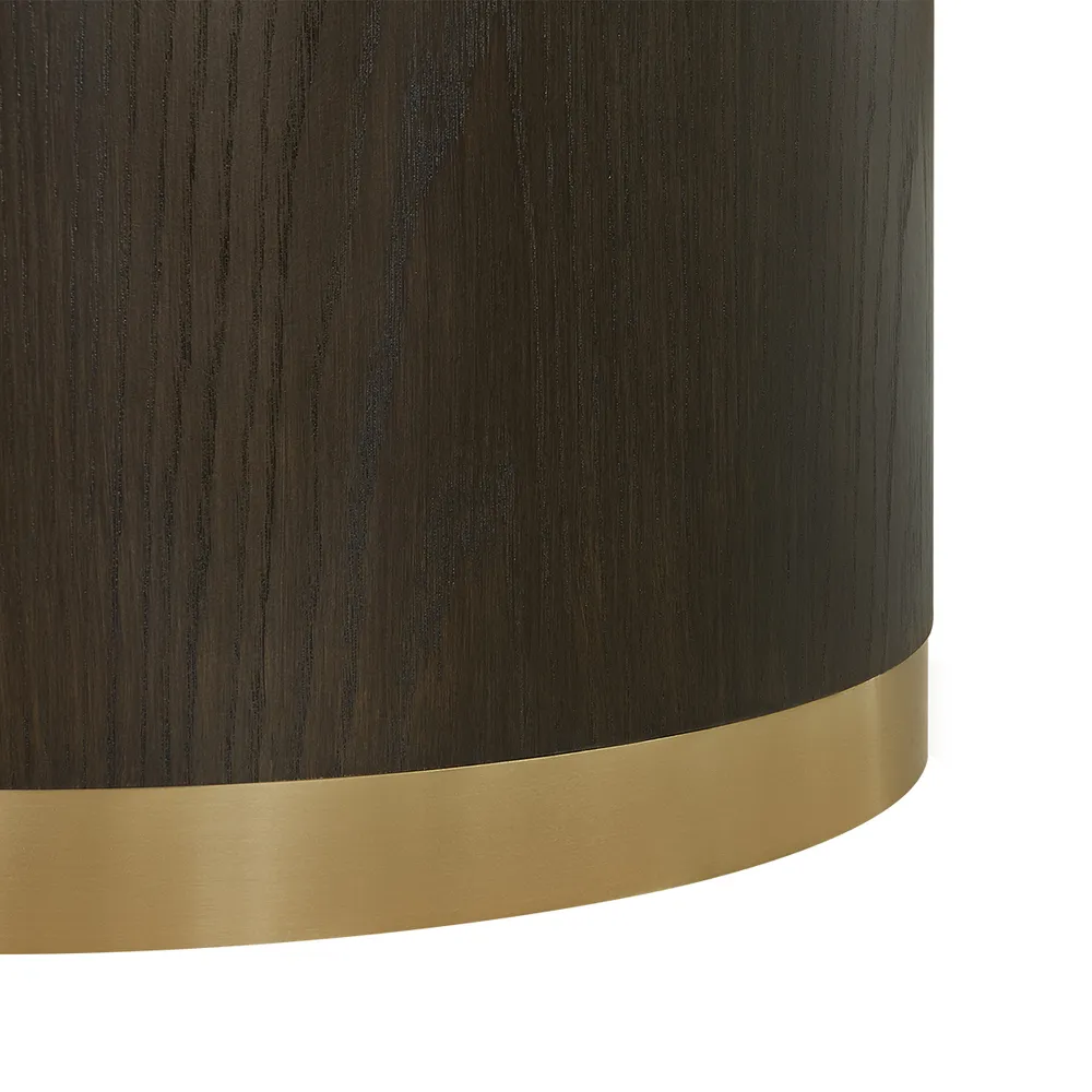 Ellison Round Dining Table - 1.2m Smoked Oak