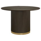 Eli Round Dining Table - 1.2m Smoked Oak
