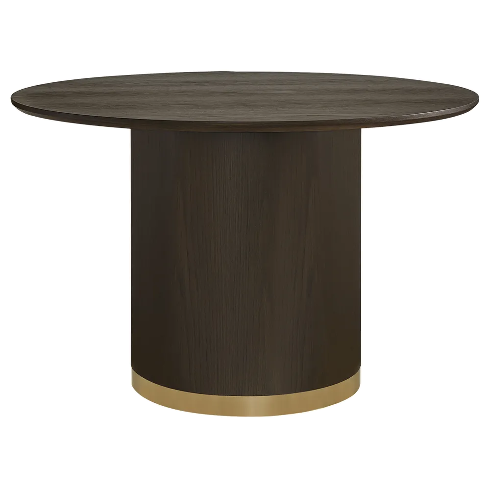 Ellison Round Dining Table - 1.2m Smoked Oak