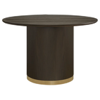Ellison Round Dining Table - 1.2m Smoked Oak