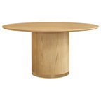 Ellison Round Dining Table - 1.5m Oak