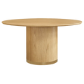 Eli Round Dining Table - 1.5m Oak