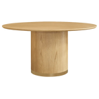 Eli Round Dining Table - 1.5m Oak